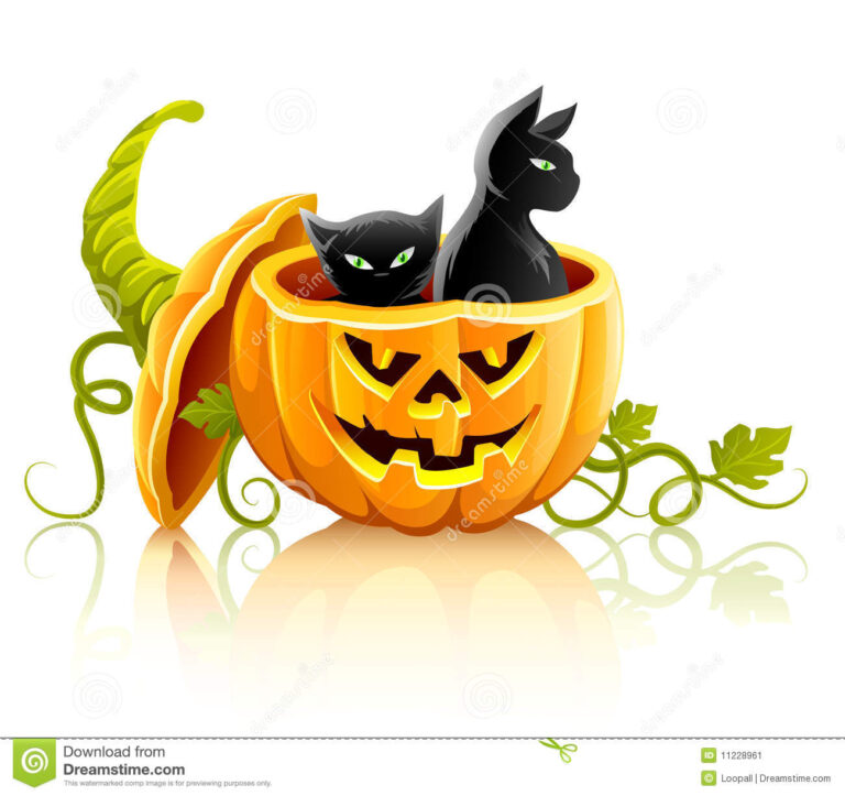 http://www.dreamstime.com/stock-image-halloween-pumpkin-vegetable-black-cats-image11228961