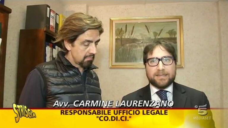 Avvocato Carmine Laurenzano Striscia la Notizia